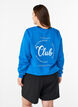 Sweatshirt med frontmotiv, Bl&aring;, Model image number 2