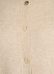 Cardigan i bl&oslash;d strik med guldfarvede knapper, Beige, Packshot image number 2