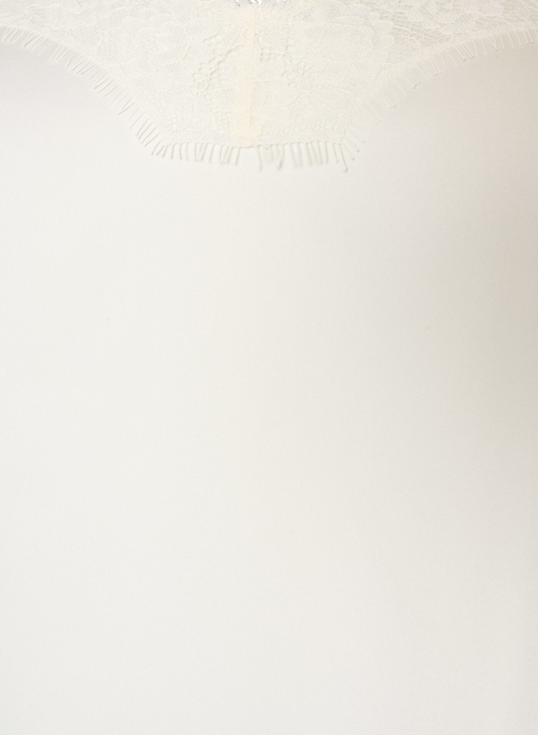 ZizziStroptop med blonder og asymmetrisk kant, Vanilla, Packshot image number 2