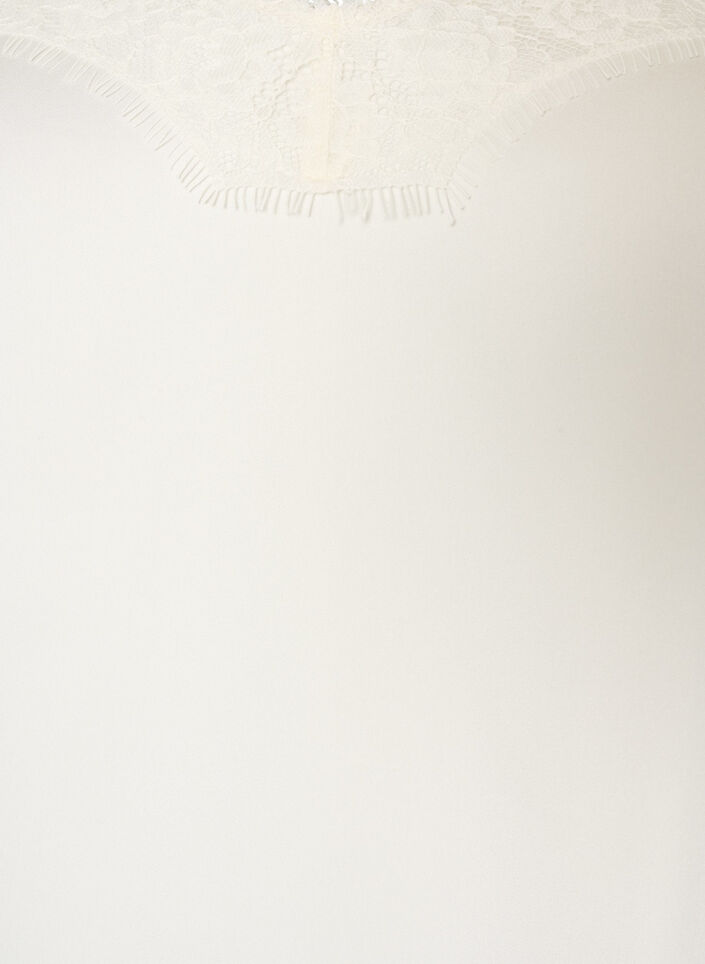 Stroptop med blonder og asymmetrisk kant, Vanilla, Packshot image number 2