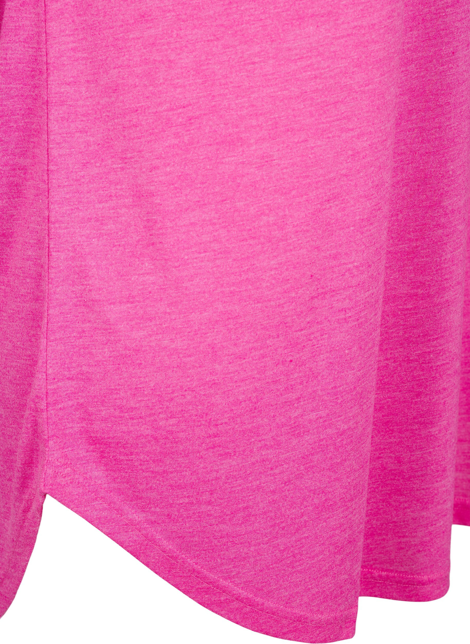 Zizzi Kort&aelig;rmet natkjole med tekstprint, 9990, Packshot image number 3