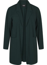 Lang blazer med lommer, Gr&oslash;n