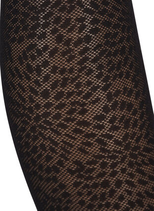 Strømpebukser i 70 denier med mønster, Black, Packshot image number 1