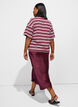 Satin midi-nederdel, R&oslash;d, Model image number 1