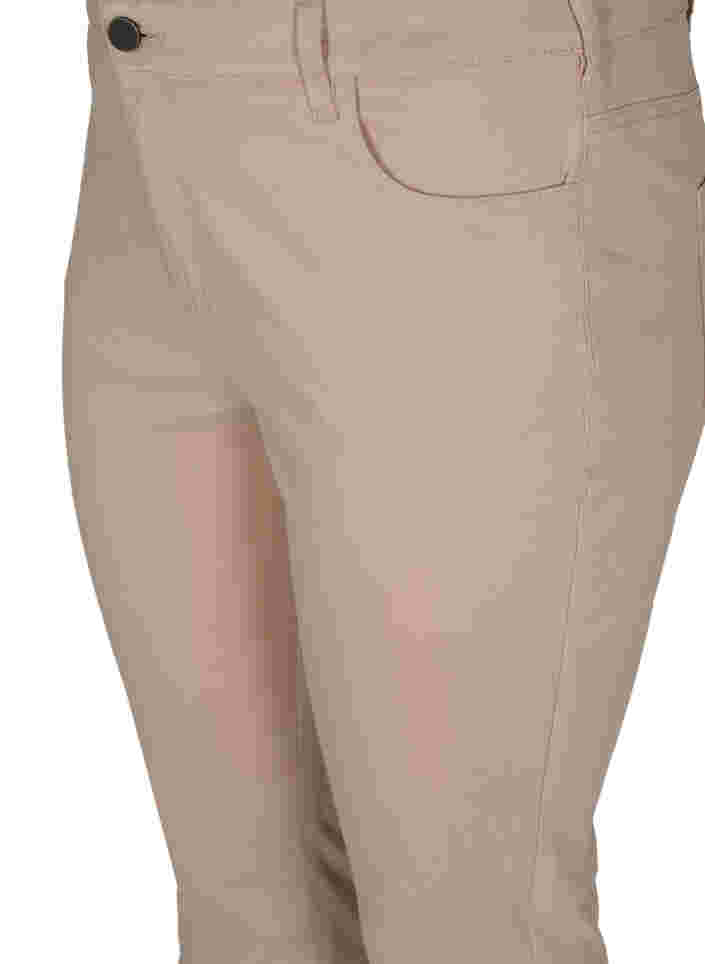 Cropped Amy jeans med knapper, Oxford Tan, Packshot image number 2