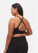 CORE, SUPER HIGH, SPORTS BRA - Sports bh med justerbare skulderstropper, Black, Model image number 1