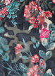 Blomstret bluse med v&aelig;vet struktur, Sort, Packshot image number 2