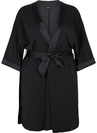 Kimono med bindebånd, Black
