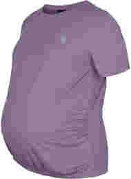 Graviditets trænings t-shirt, Purple Sage