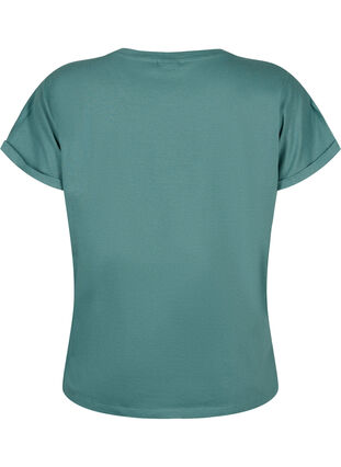 Løs t-shirt med broderi anglaise, Sea Pine, Packshot image number 1