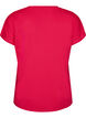 L&oslash;s tr&aelig;nings t-shirt med v-hals, Lyser&oslash;d, Packshot image number 1