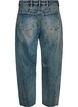 Barrel fit jeans med slidt vask, Bl&aring;, Packshot image number 1