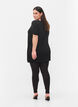 Viskose leggings med sten i siden , Black, Model image number 1