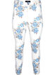 Super slim Amy jeans med blomsterprint, Hvid, Packshot image number 0