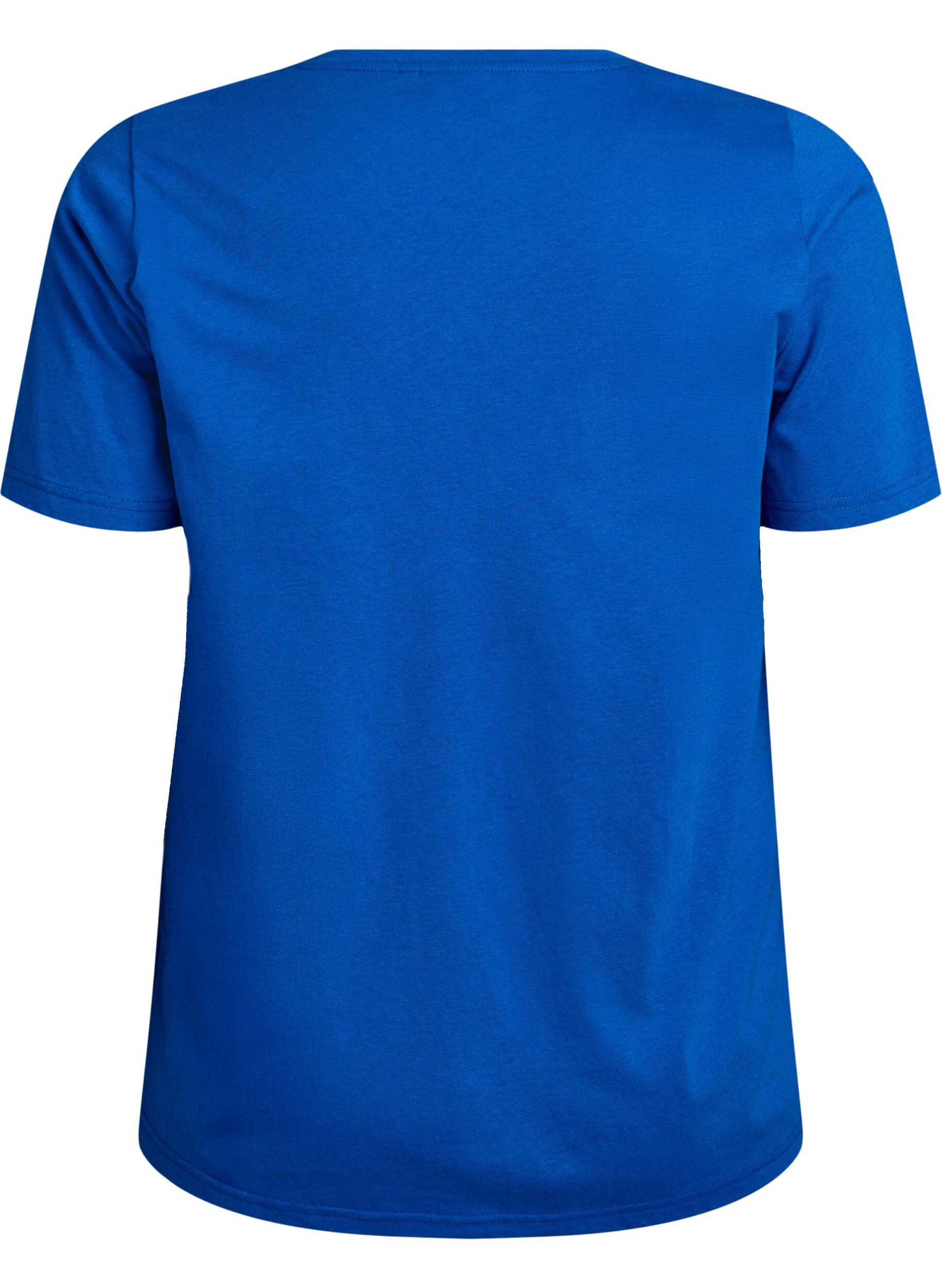 ZizziT-shirt med motiv, Bl&aring;, Packshot image number 1