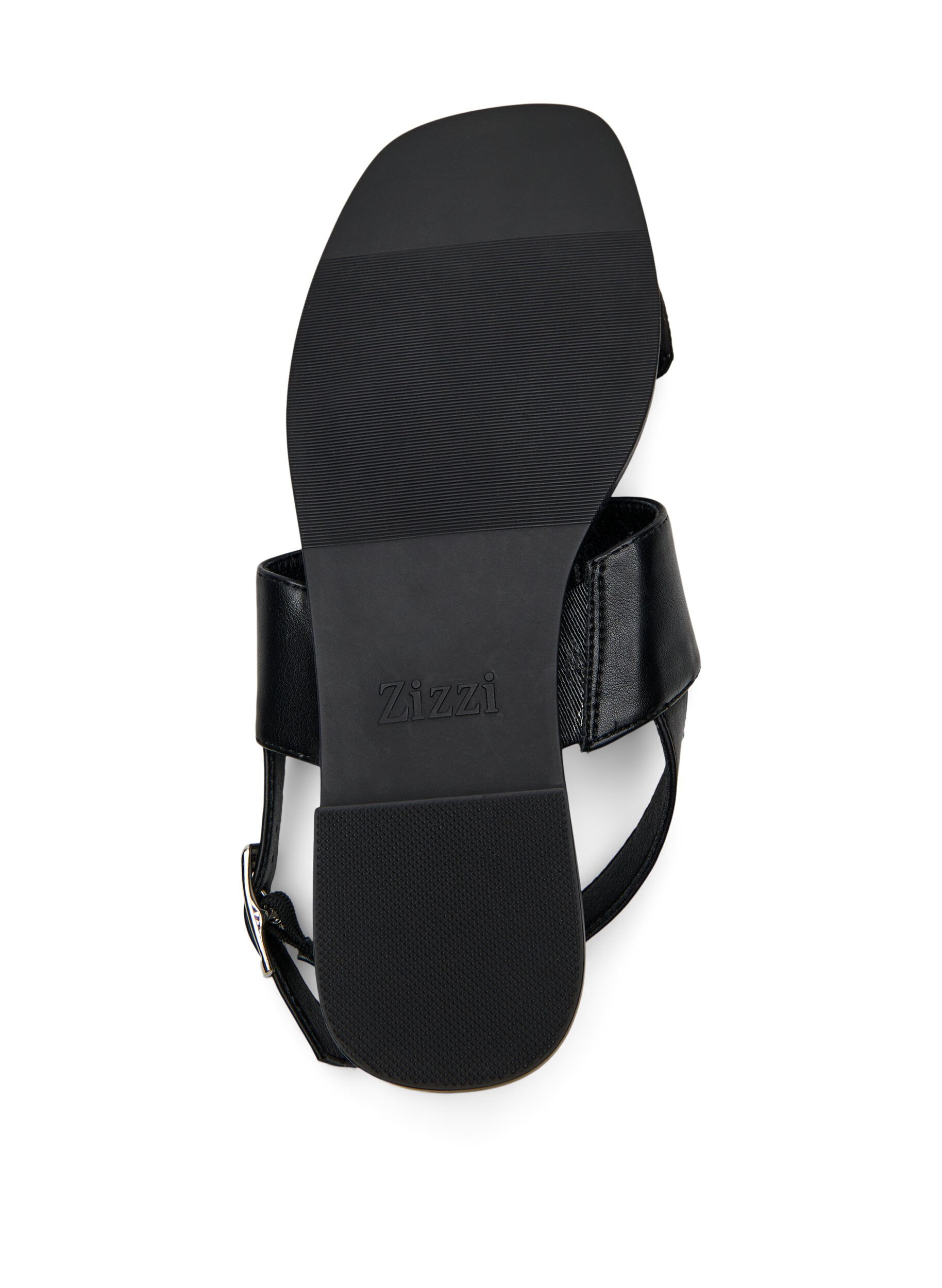 Zizzi Wide fit - Sandaler med brede remme, Sort, Packshot image number 4