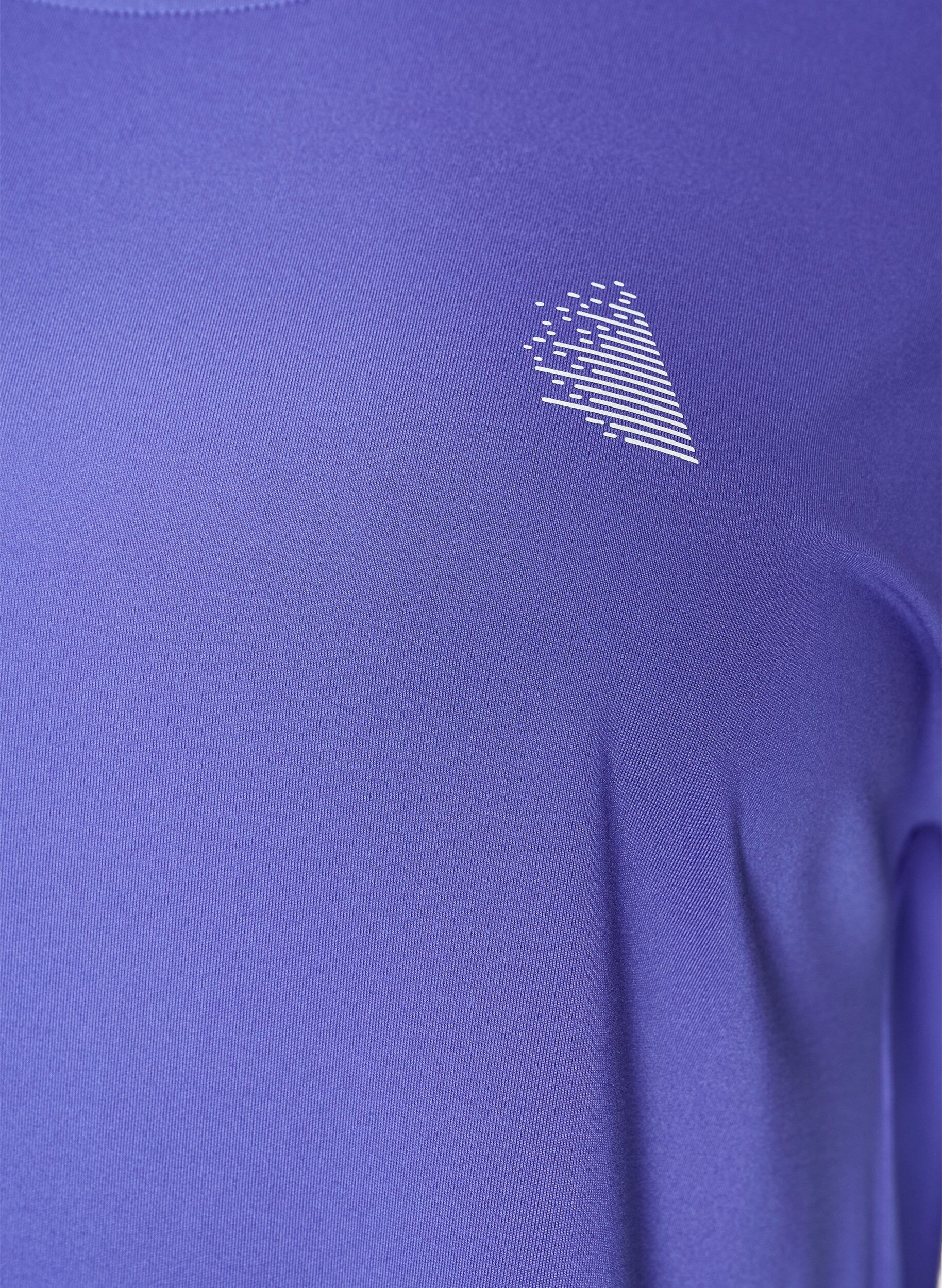 ZizziEnsfarvet tr&aelig;nings t-shirt, Bl&aring;, Packshot image number 2