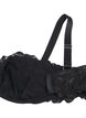Balconette bh med bøjle og broderede blonder, Sort, Packshot image number 3