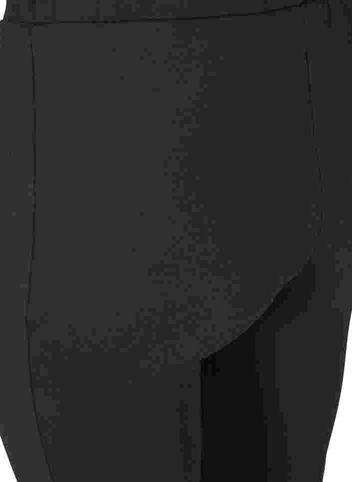 7/8 leggings med dekorative sømme, Black, Packshot image number 3