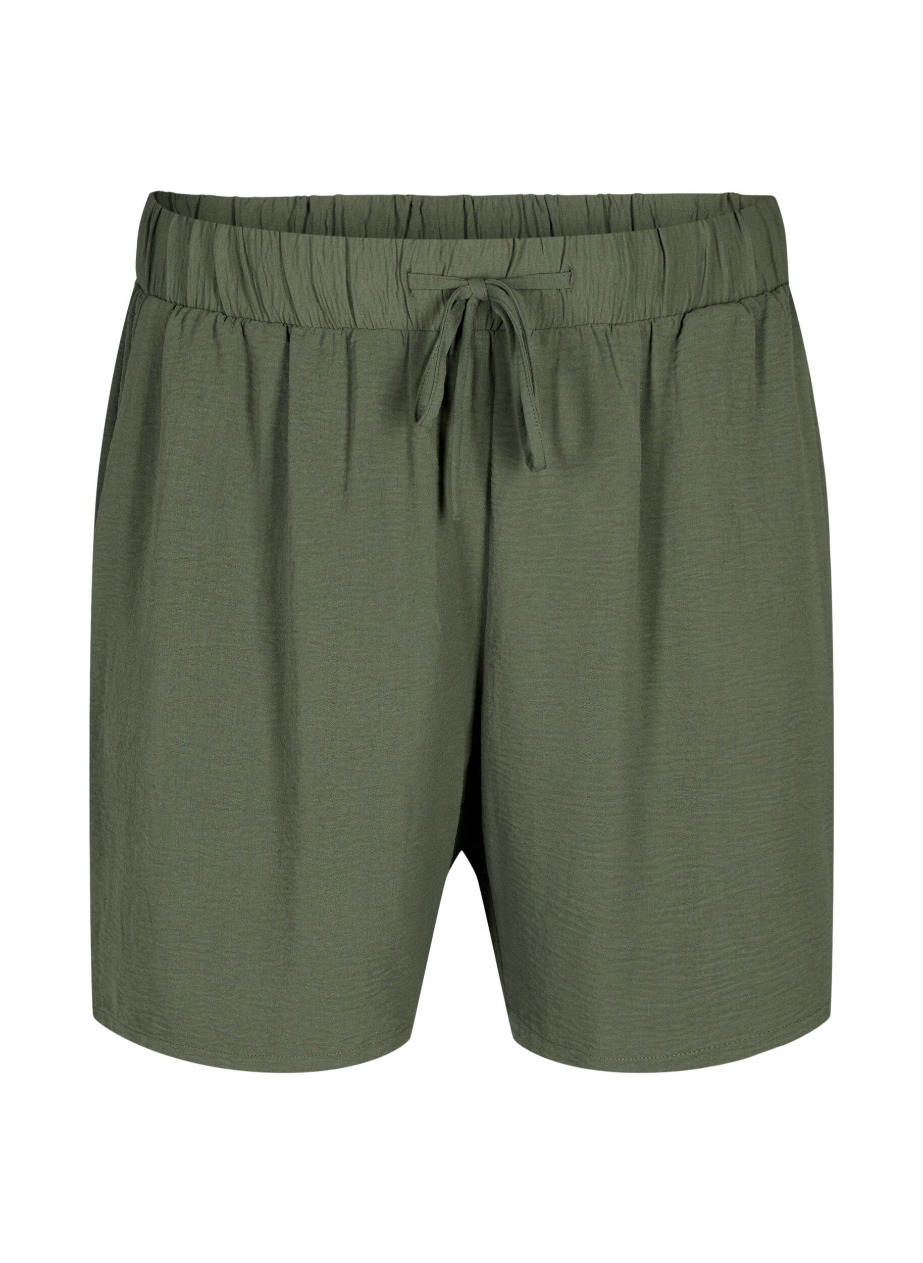 Shorts med lommer og elastik i taljen