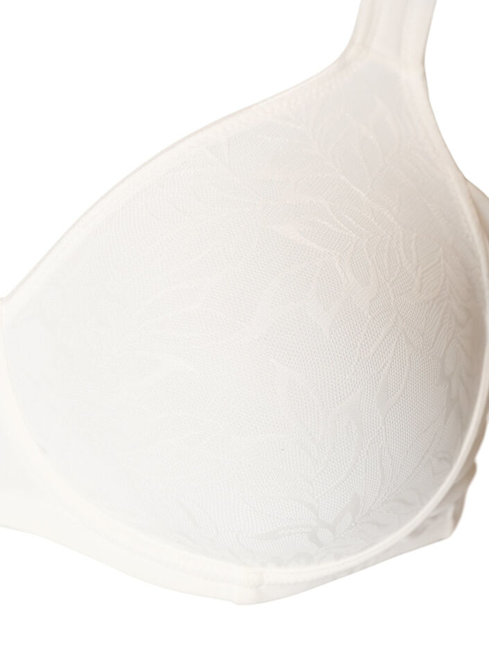 Komfort bh med blondelag og formst&oslash;bte sk&aring;le, Hvid, Packshot image number 2