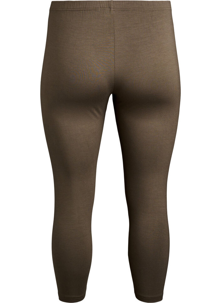Basis 3/4 leggings i viskose , Gr&oslash;n, Packshot image number 1