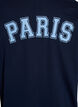 Kort t-shirtkjole med sporty detaljer, Bl&aring;, Packshot image number 3