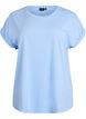 Kort&aelig;rmet t-shirt i bomuldsblanding	, Bl&aring;, Packshot image number 0