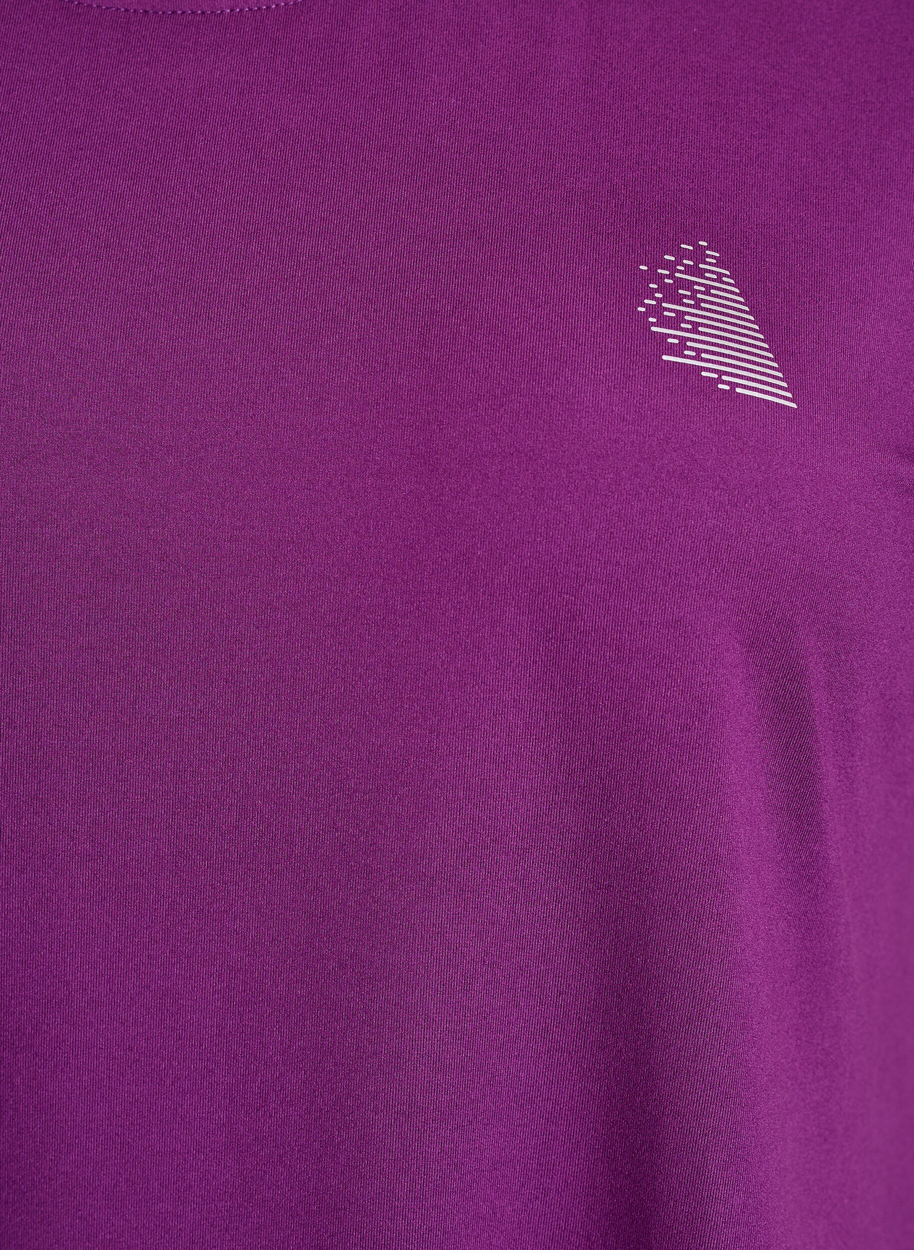 ZizziLang tr&aelig;nings t-shirt, Lilla, Packshot image number 2