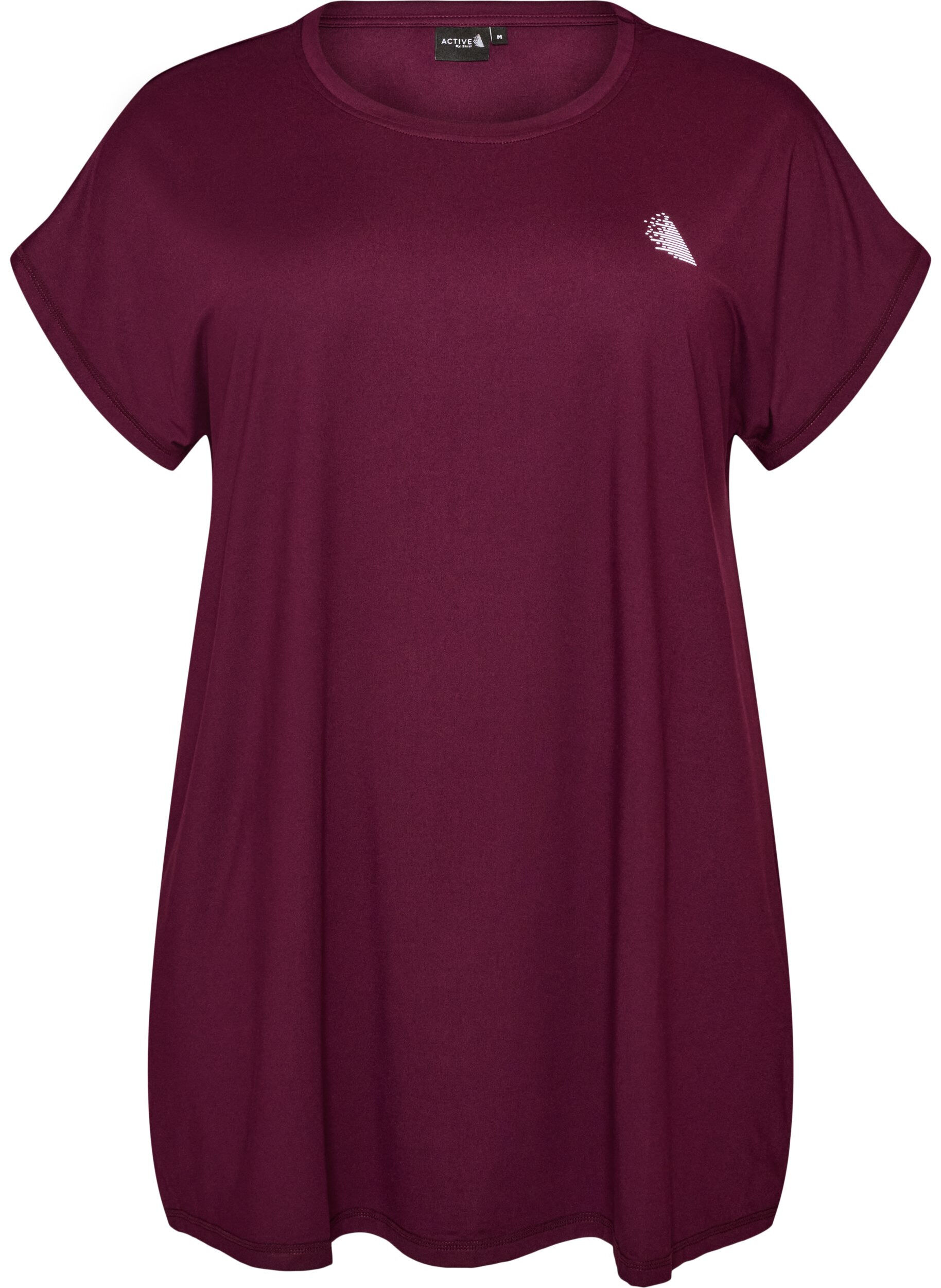 ZizziLang tr&aelig;nings t-shirt, Lilla, Packshot image number 0