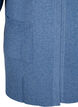 Meleret strik cardigan med lommer, Bl&aring;, Packshot image number 2