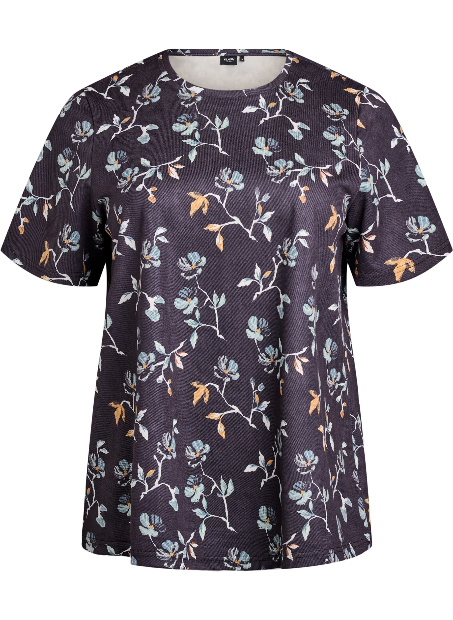 FLASH - T-shirt med blomsterprint