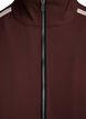 Trackjakke med sporty detaljer og lynlås, Brun, Packshot image number 2