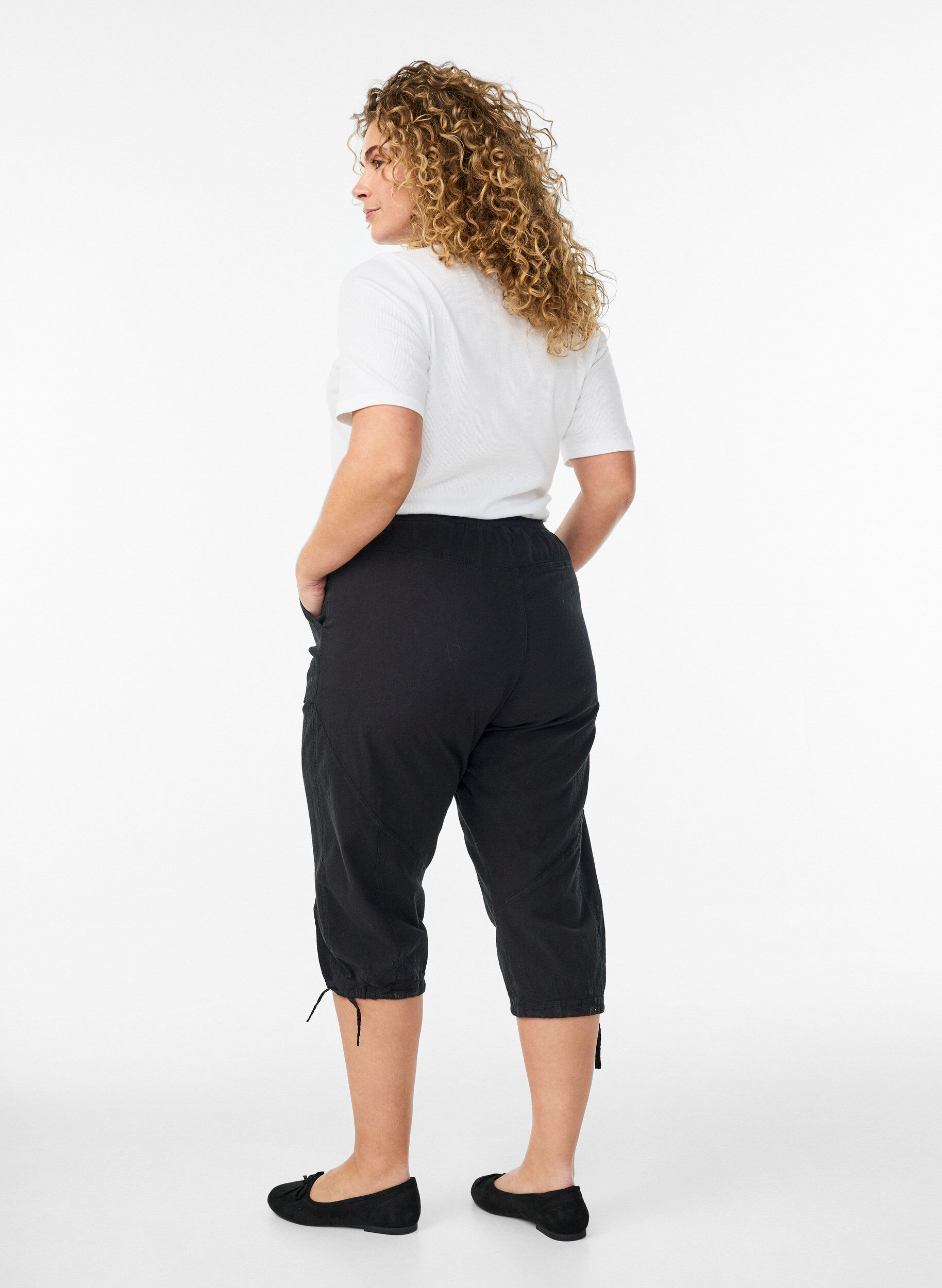 ZizziKnickers i bomuld, Sort, Model image number 1
