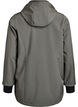 Kort softshell jakke med aftagelig h&aelig;tte, Gr&aring;, Packshot image number 1