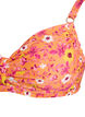 Bikini bh med b&oslash;jle og m&oslash;nster, Orange, Packshot image number 2