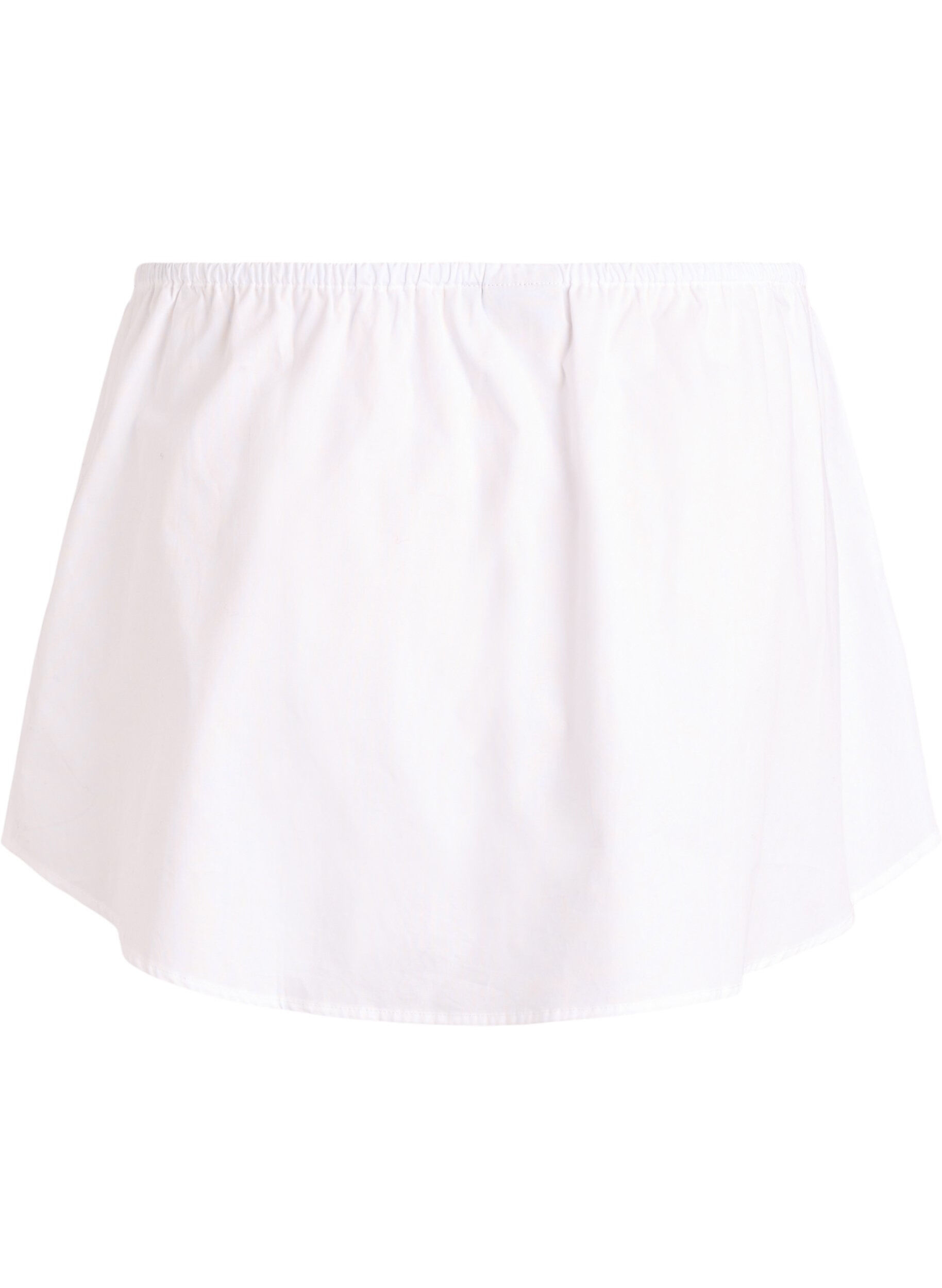 Zizzi Skjorteforl&aelig;nger i 100% bomuld, Hvid, Packshot image number 1