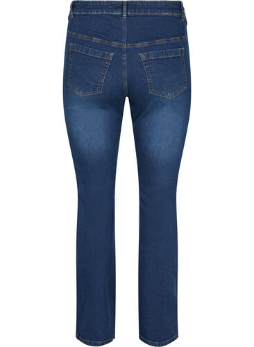 Højtaljet Ellen bootcut jeans, Dark blue, Packshot image number 1