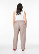 L&oslash;se bukser i h&oslash;r og viskose, Brun, Model image number 1