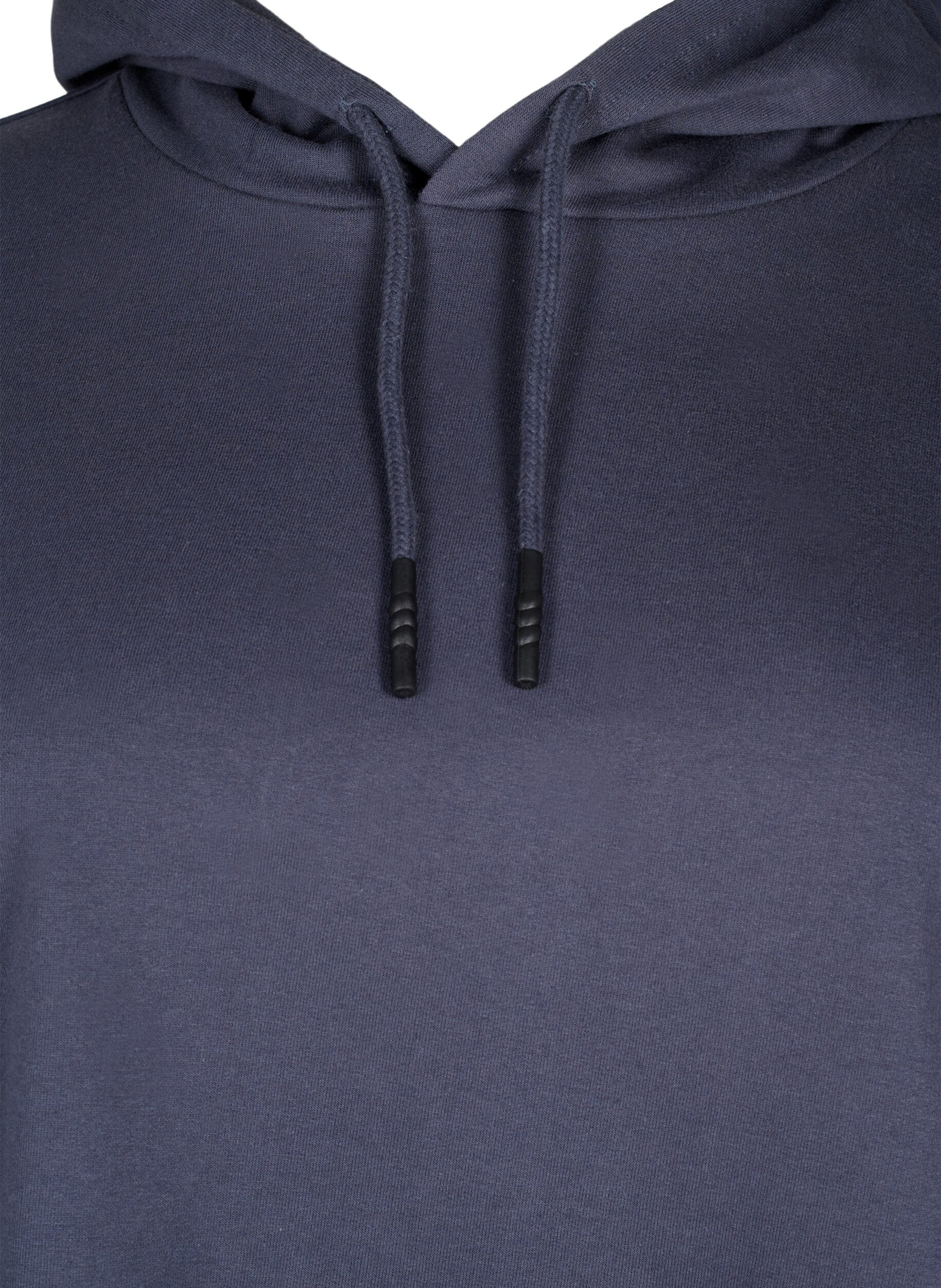 Zizzi Sweat h&aelig;ttetr&oslash;je, Ombre Blue, Packshot image number 2