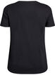 Jule t-shirt i &oslash;kologisk bomuld, Sort, Packshot image number 1