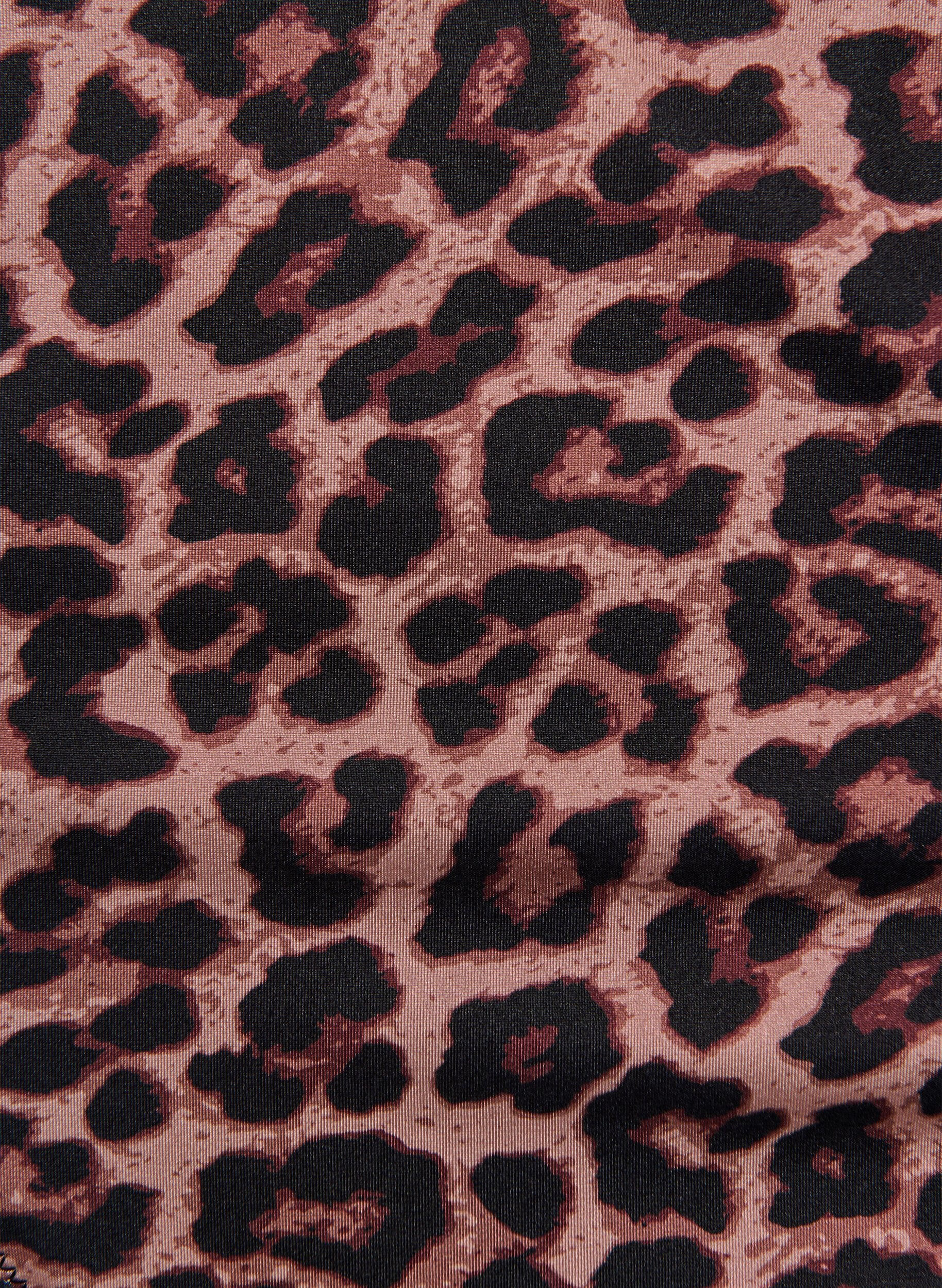 Zizzi Leopard bikini g-streng, Brun, Packshot image number 2