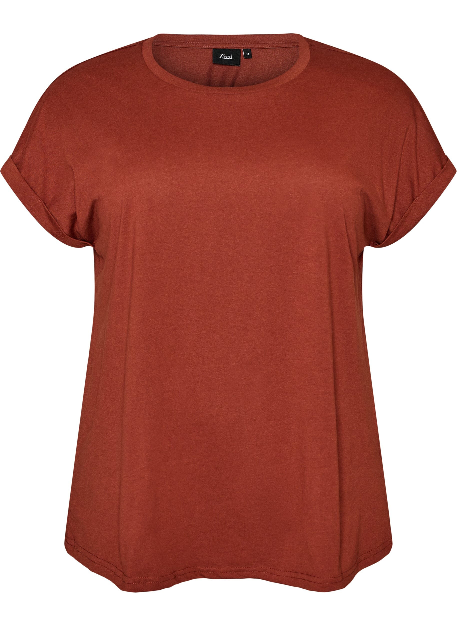 Kort&aelig;rmet T-shirt i bomuldsblanding