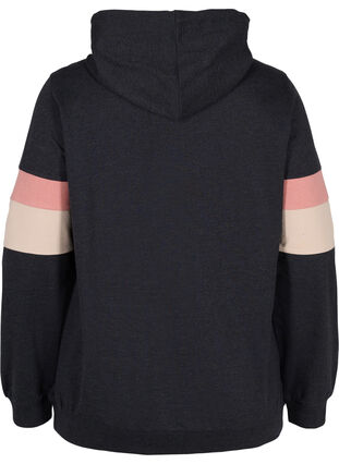 Sweatshirt med hætte og trackdetaljer, DGM/Rose, Packshot image number 1