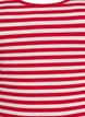Stribet tanktop med ribstruktur, R&oslash;d, Packshot image number 2