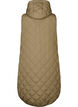 Lang quiltet vest med lynlås og lommer, Bungee Cord , Packshot image number 1