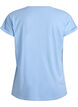 Kort&aelig;rmet t-shirt i bomuldsblanding, Bl&aring;, Packshot image number 1