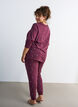 Natbukser med print, M&oslash;rk Bordeaux, Model image number 1