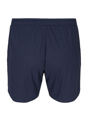 Shorts i ribkvalitet med lommer, Navy Blazer, Packshot image number 1