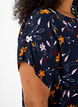 Kortærmet bluse med blomsterprint, Sky Captain Flower, Model image number 2